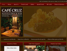 Tablet Screenshot of cafecruz.com